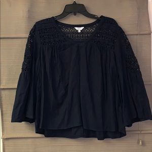 CROWN & IVY Navy Blue Blouse ❤️ Like New!
